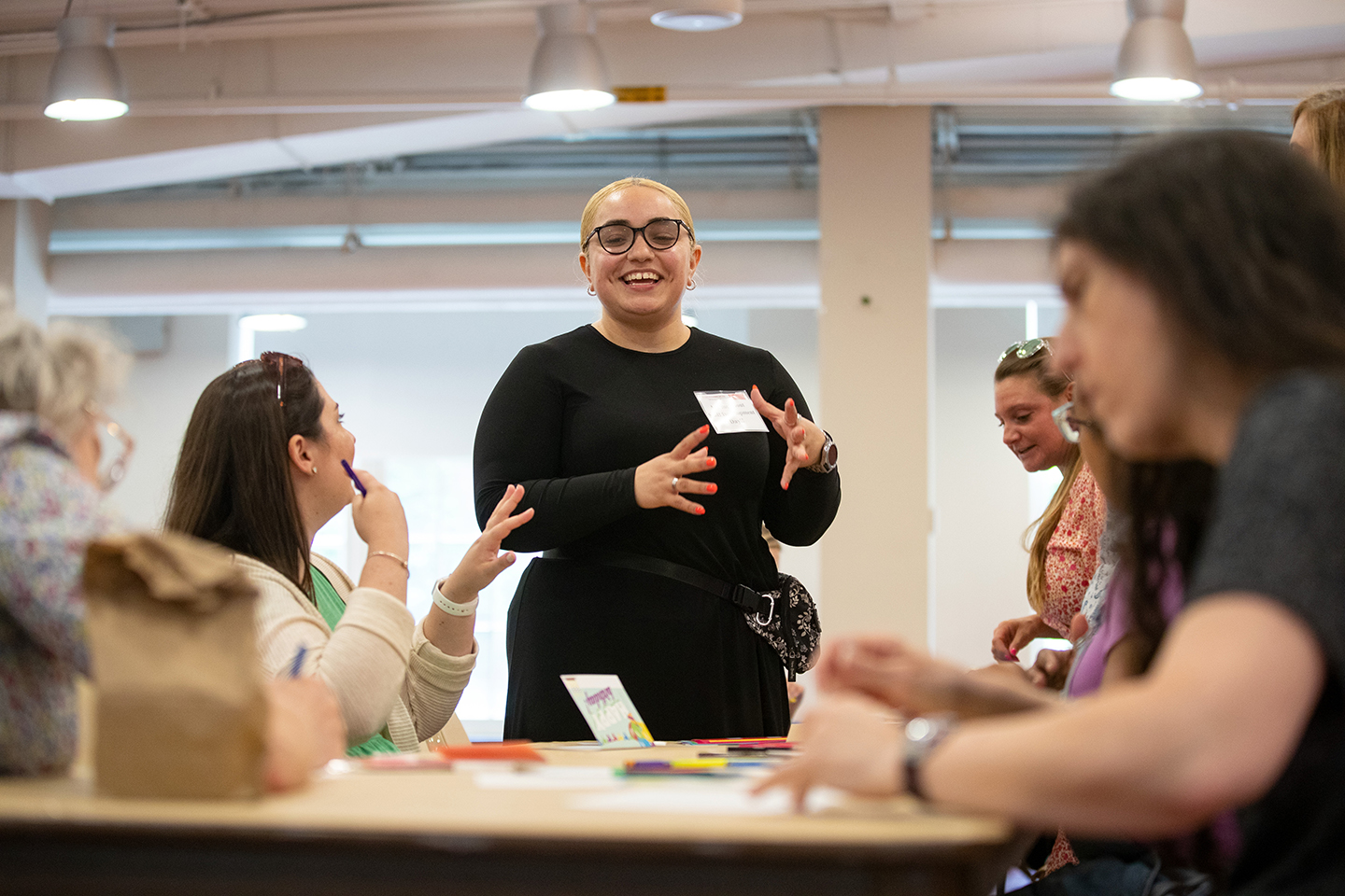 Staff enjoying an activity during Staff Development Day